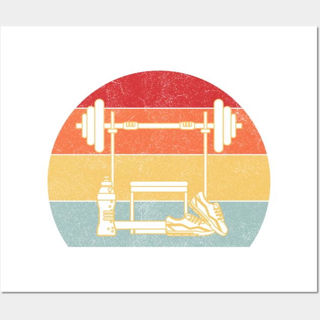 Vintage Gym Wall Art by HobbyAndArt